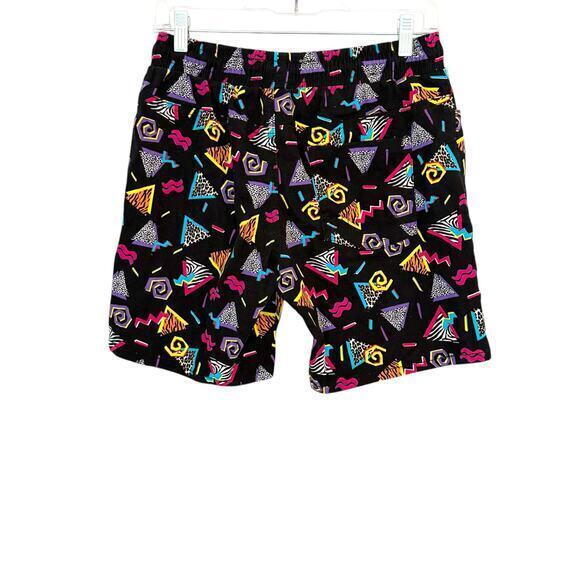 Raw Yarn Industries‎ Stretch Twill Shorts Men's Size M Retro 80s/90s Print - Picture 2 of 5